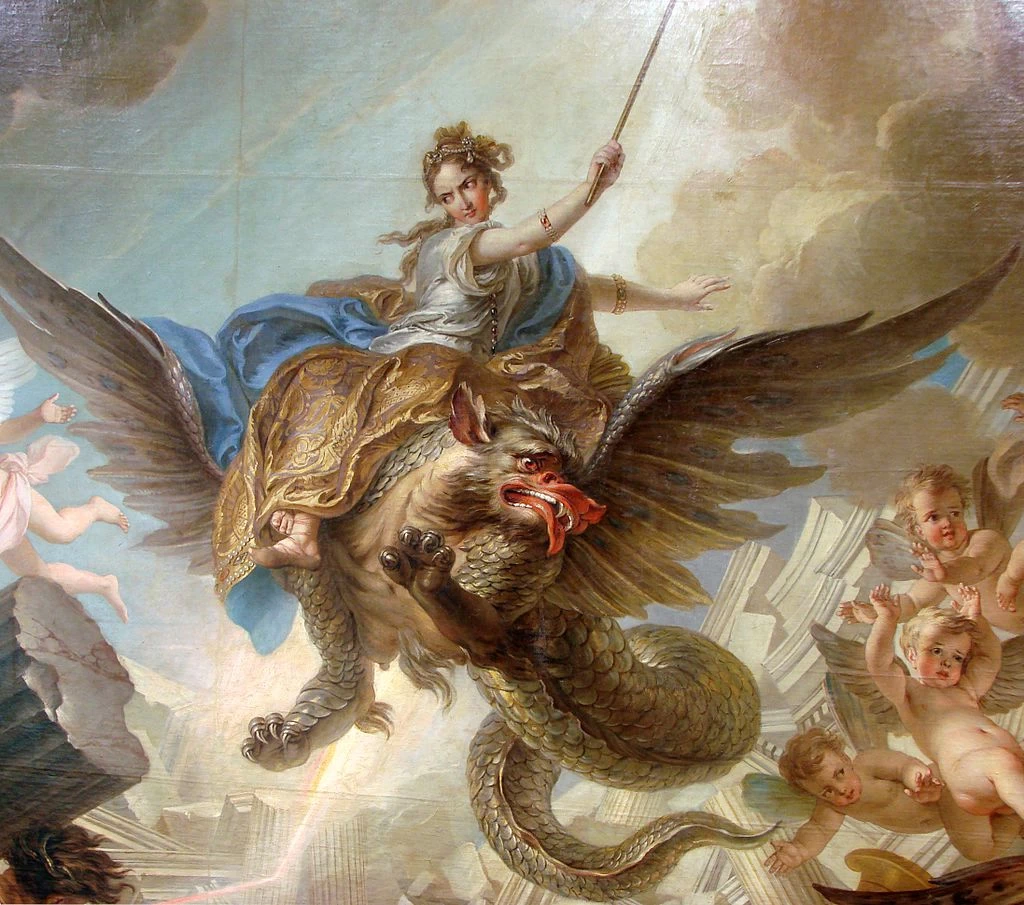 La distruzione del palazzo di Armida - Musée des Beaux, Arts de Nancy, dettaglio 2